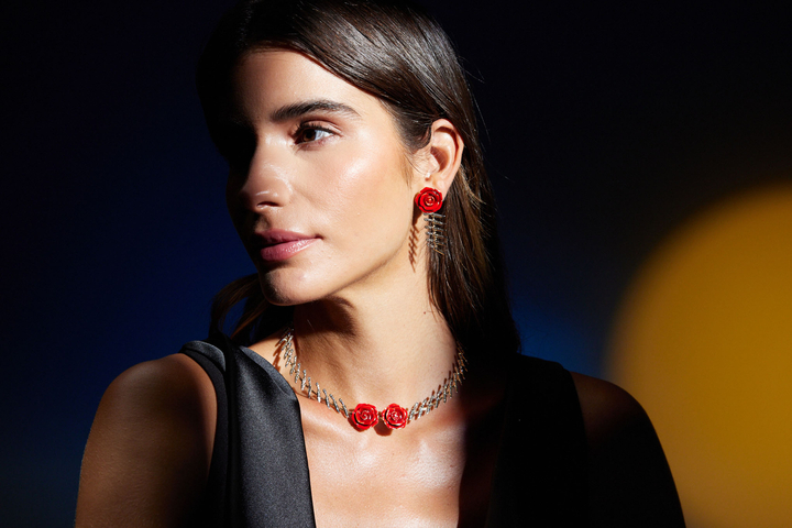 Bıçak ve Gül Choker - REİS