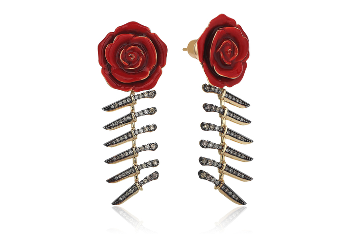 Bıçak ve Gül Earring - REİS (1)