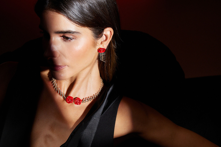 Bıçak ve Gül Earring - REİS