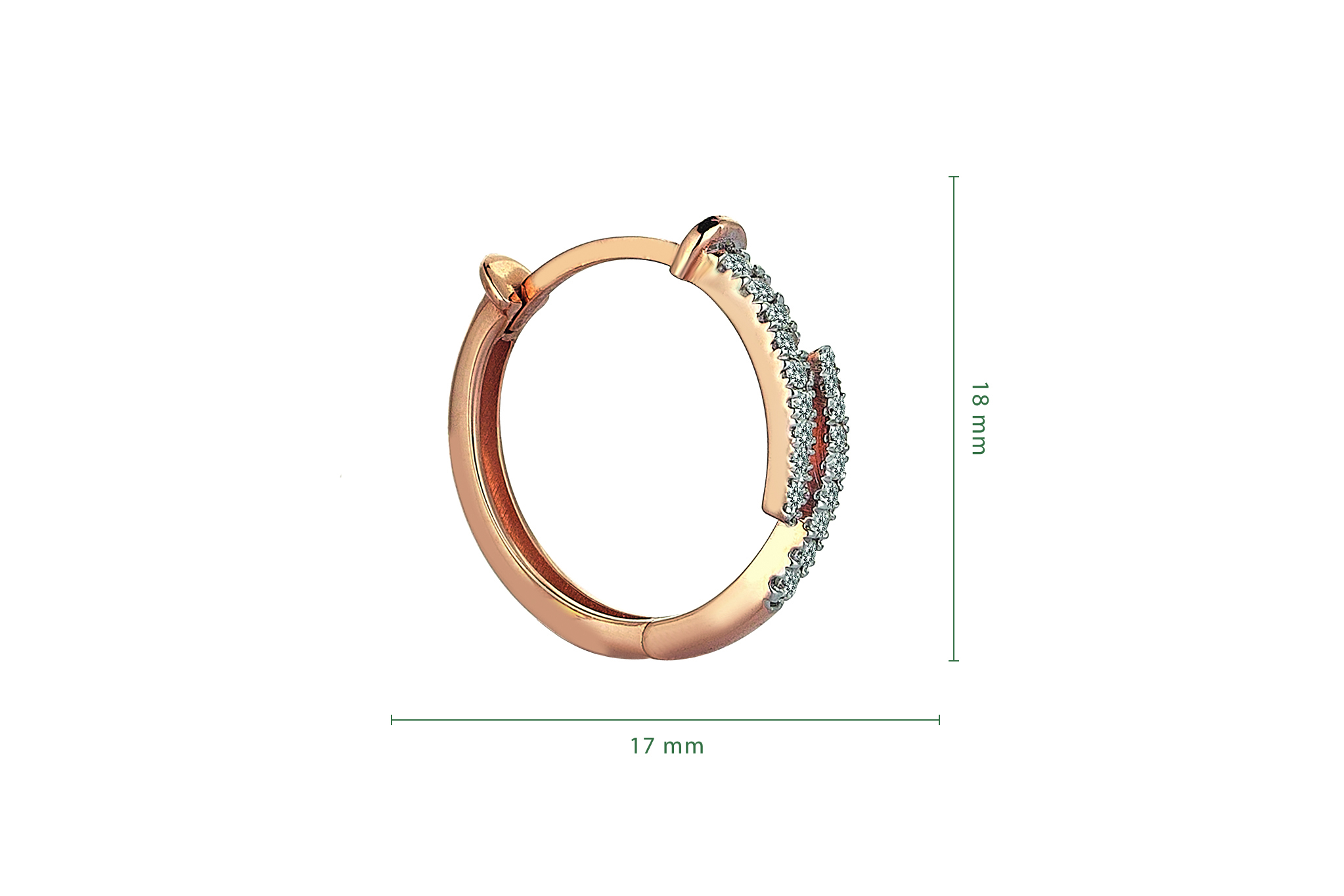 Claw White Earring