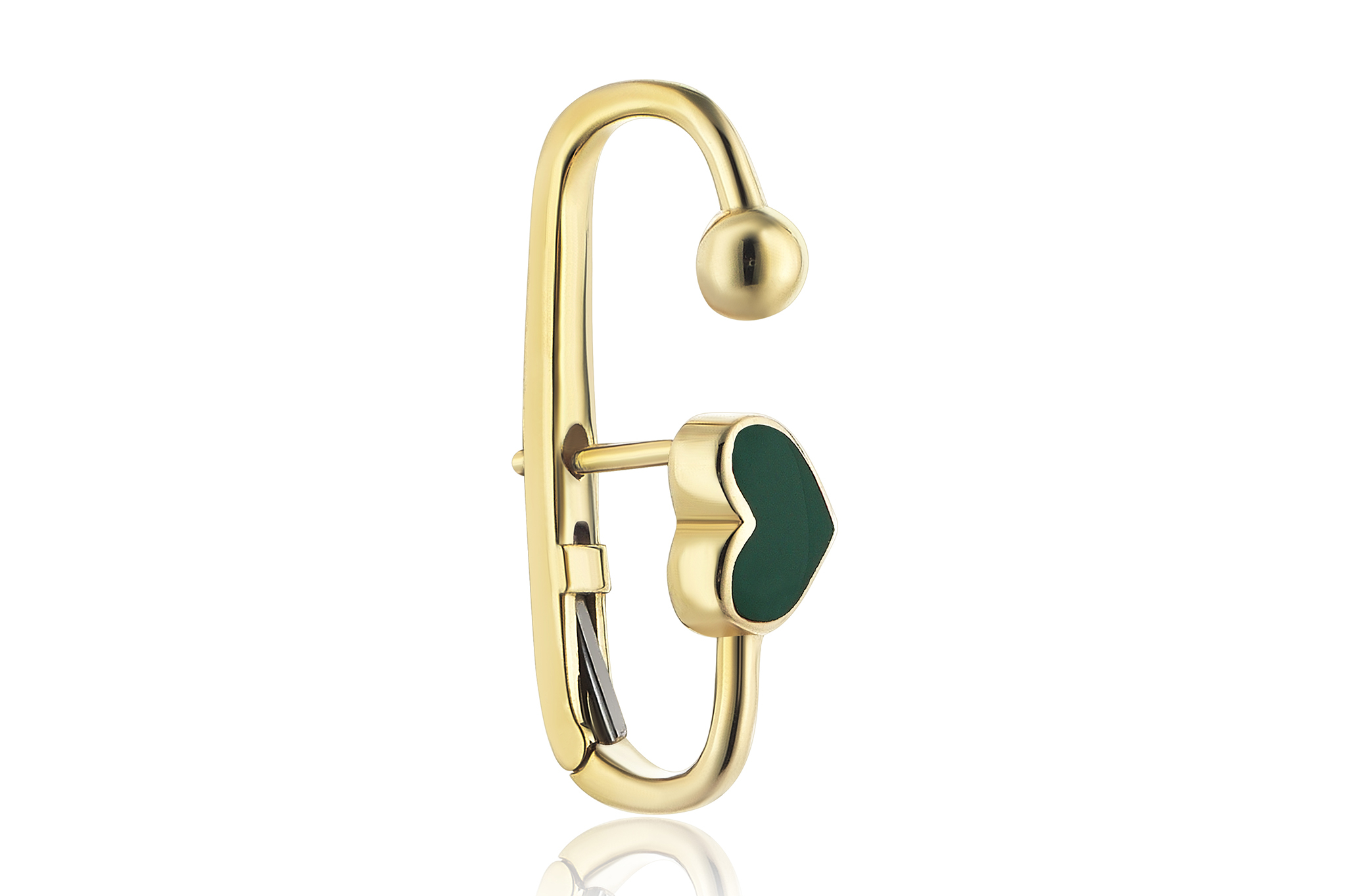 Green Heart Earcing (1)