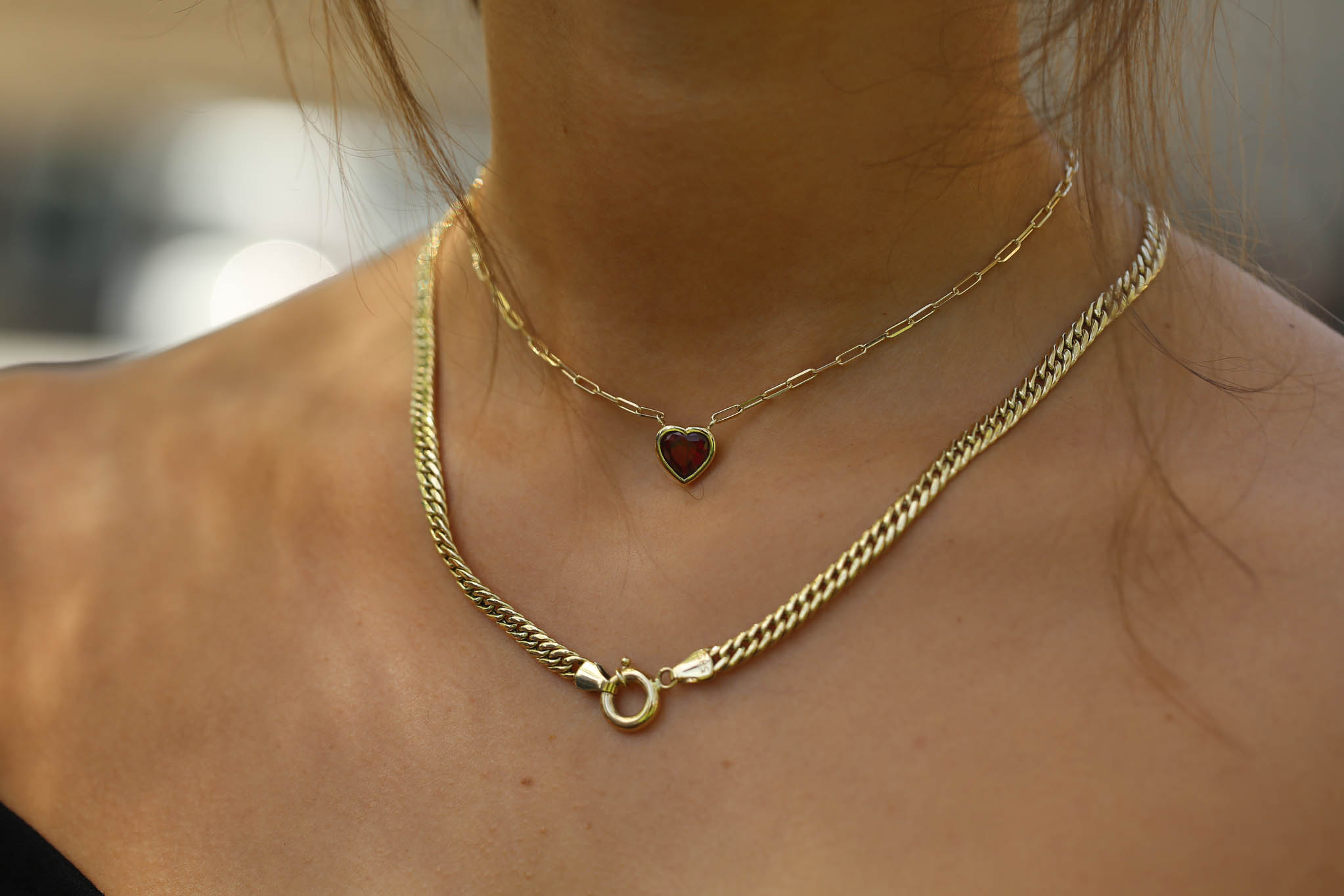 Heart Ruby Kolye