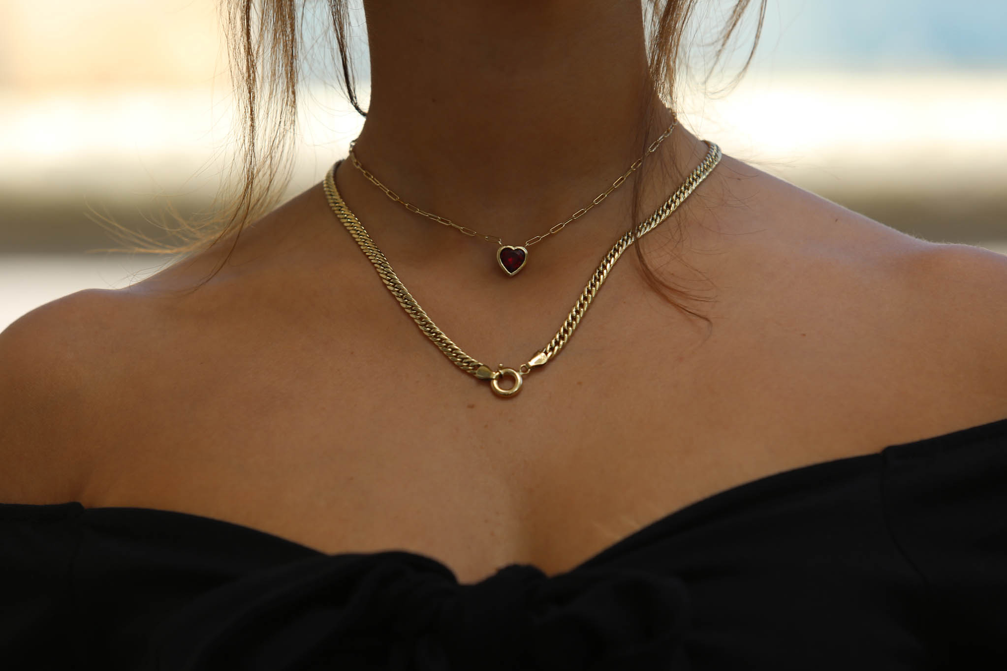 Heart Ruby Kolye