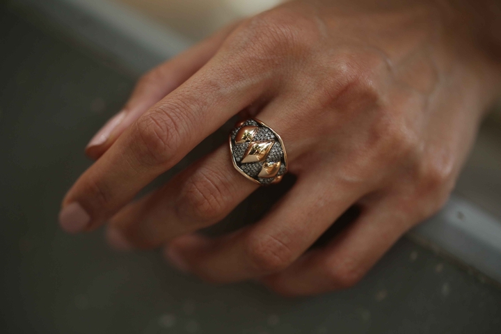 REİS - Bold Cognac Ring