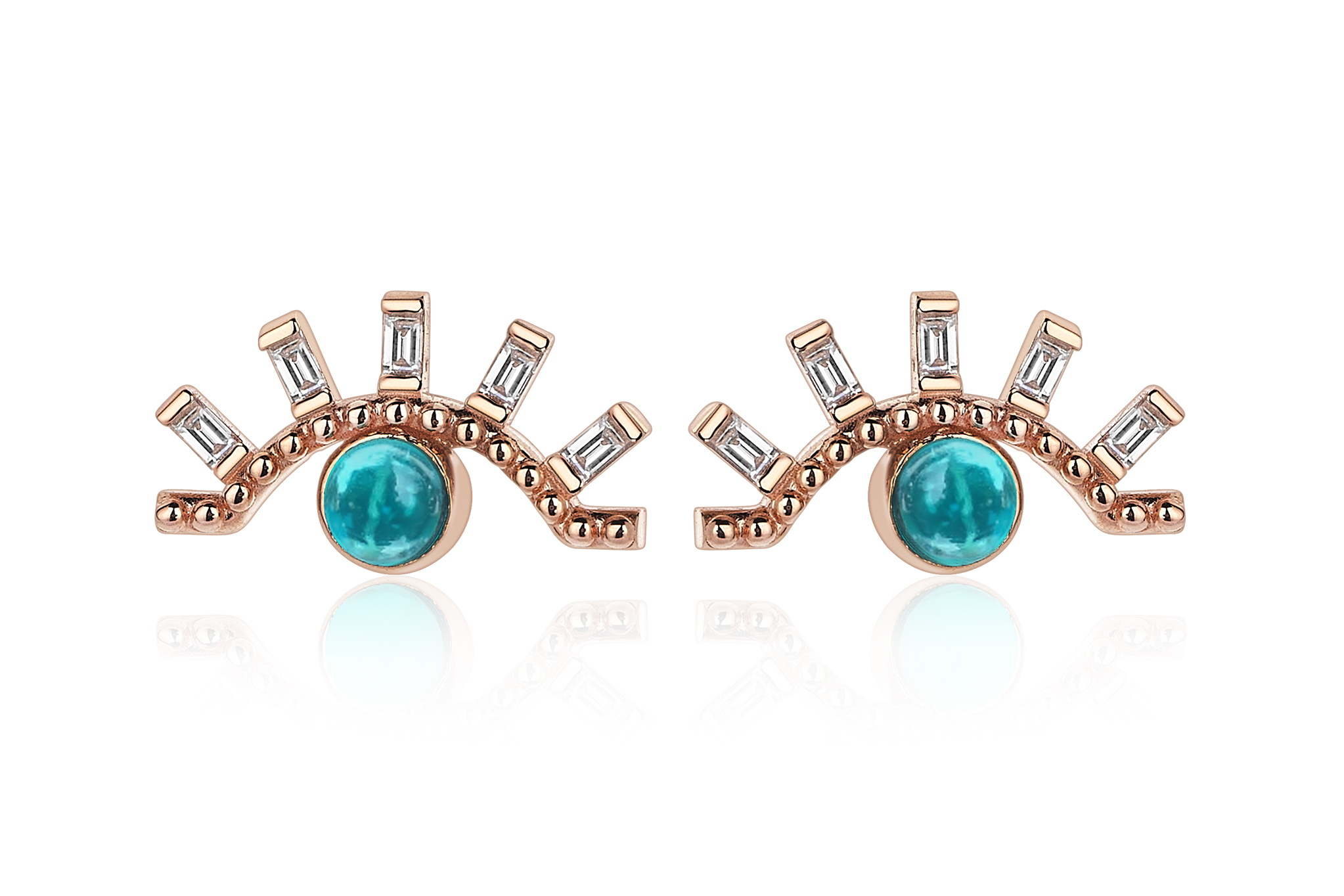 Mavi Ay Earring - REİS