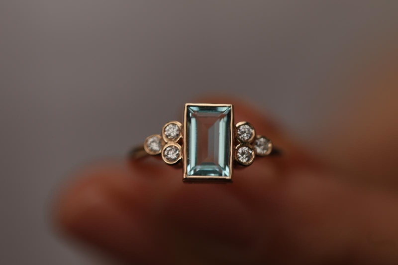 Pırlanta ve Aquamarine Birleşimi (1)