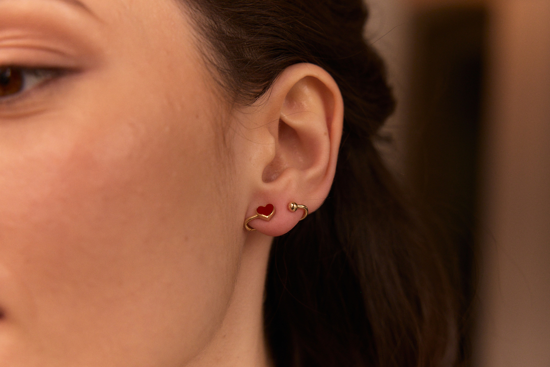 Red Heart Earcing (1)