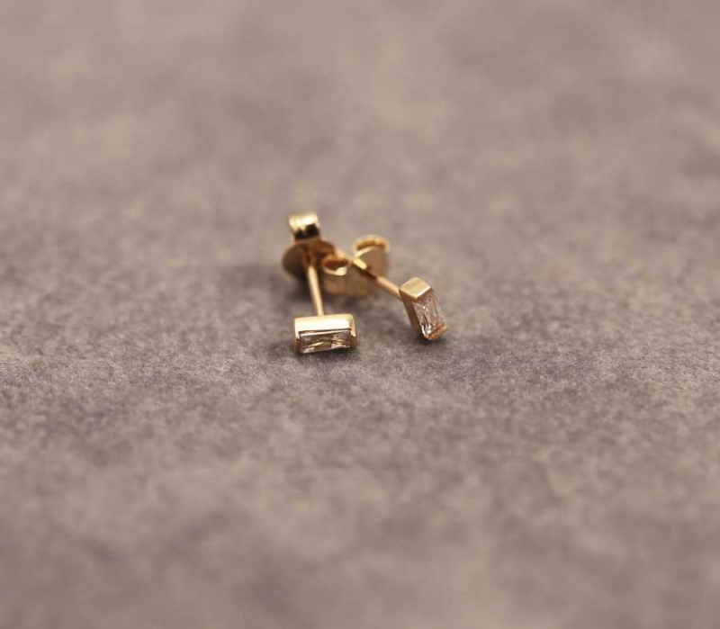 Swarovski Taşlı Baget Küpe (2)